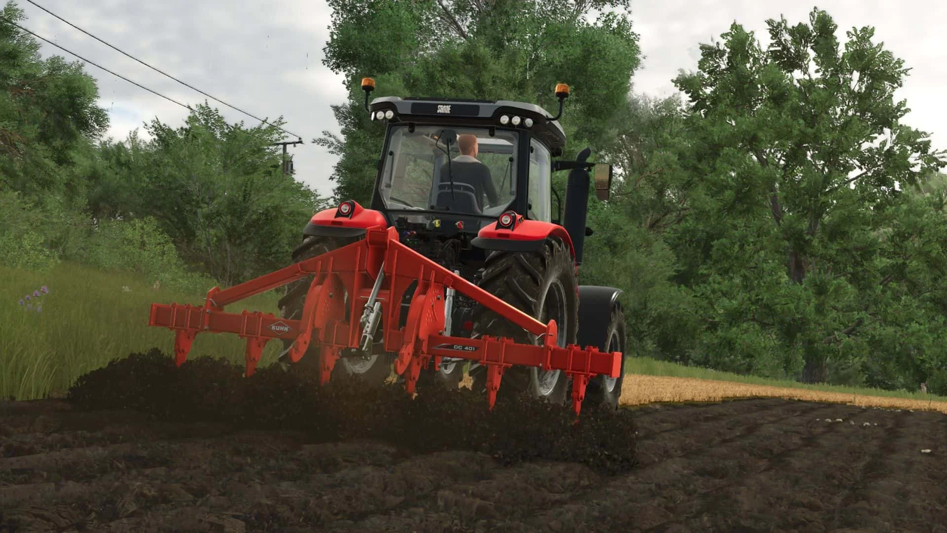 FS25 Kuhn DC 401 with plow function v1.0 Cultivators Mod FS25 Mod Free Download