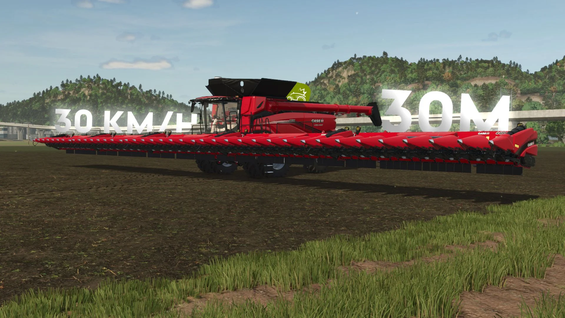 FS25 Case IH  Corn header 30m v1.0 Cutters Mod FS25 Mod Free Download