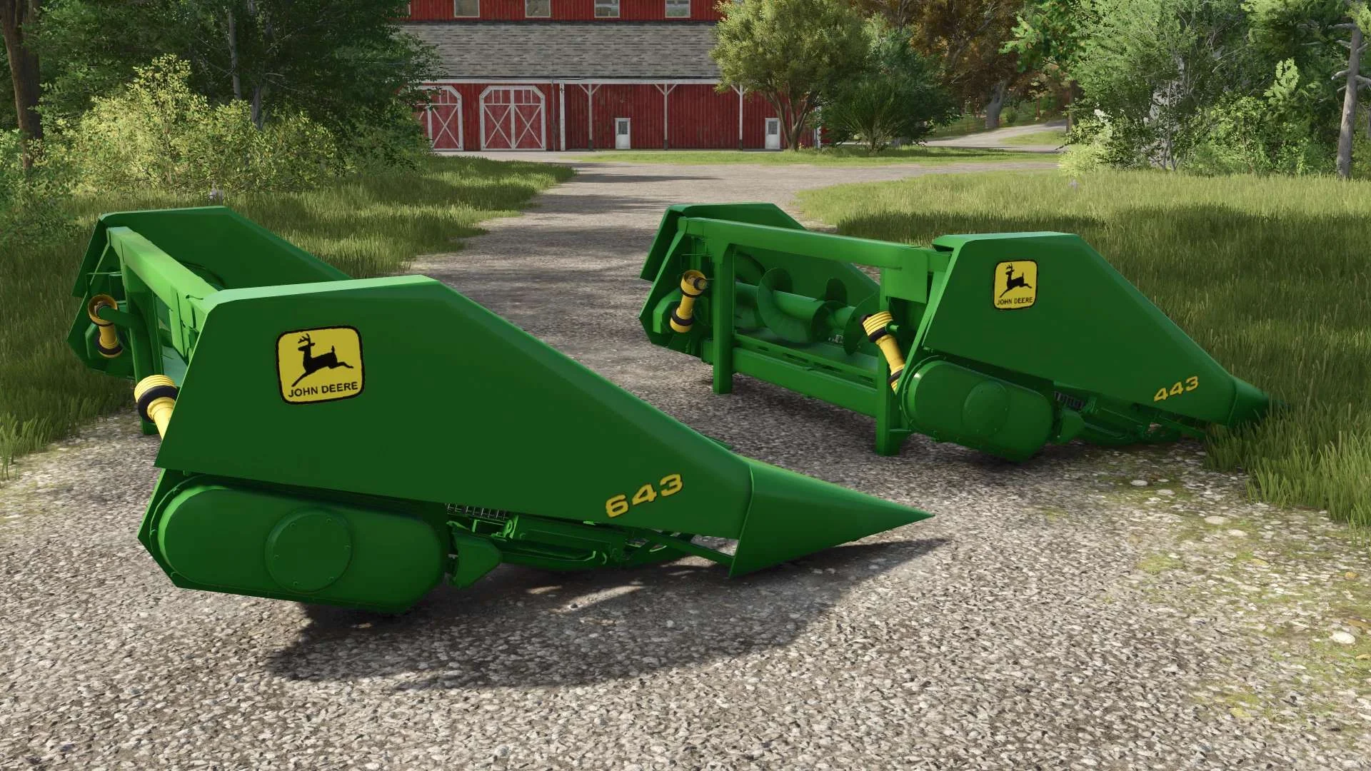 FS25 John Deere 43 Series Corn Heads v1.0 Cutters Mod FS25 Mod Free Download
