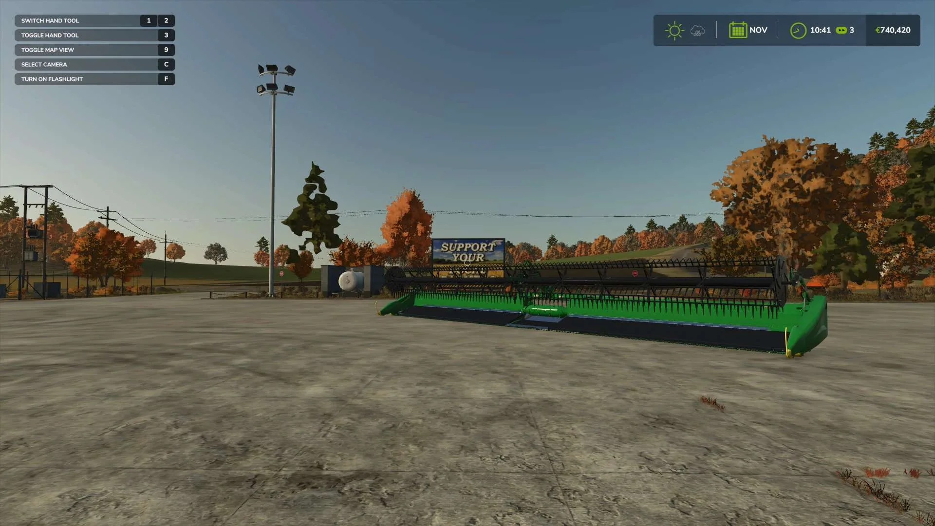 FS25 Modified John Deere HD50F v1.0 Cutters Mod FS25 Mod Free Download