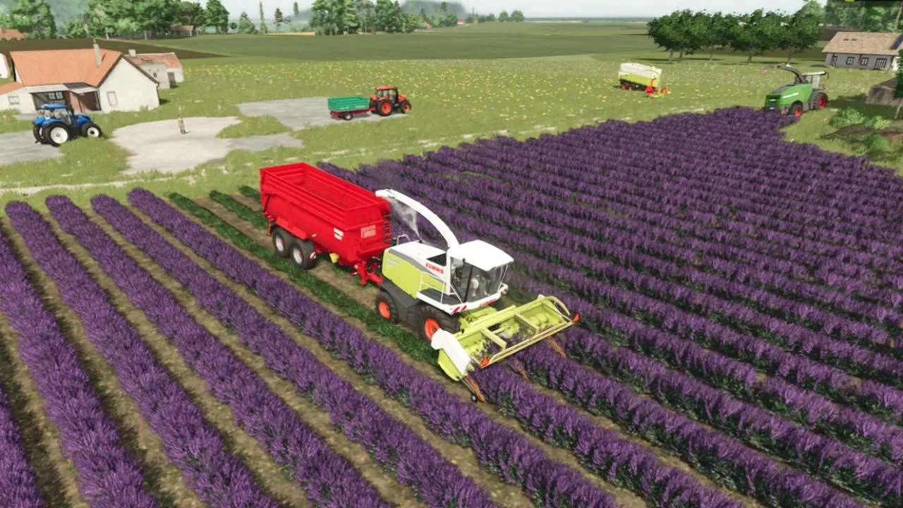 FS25 Ponzo Lavender Header v1.0 Cutters Mod FS25 Mod Free Download