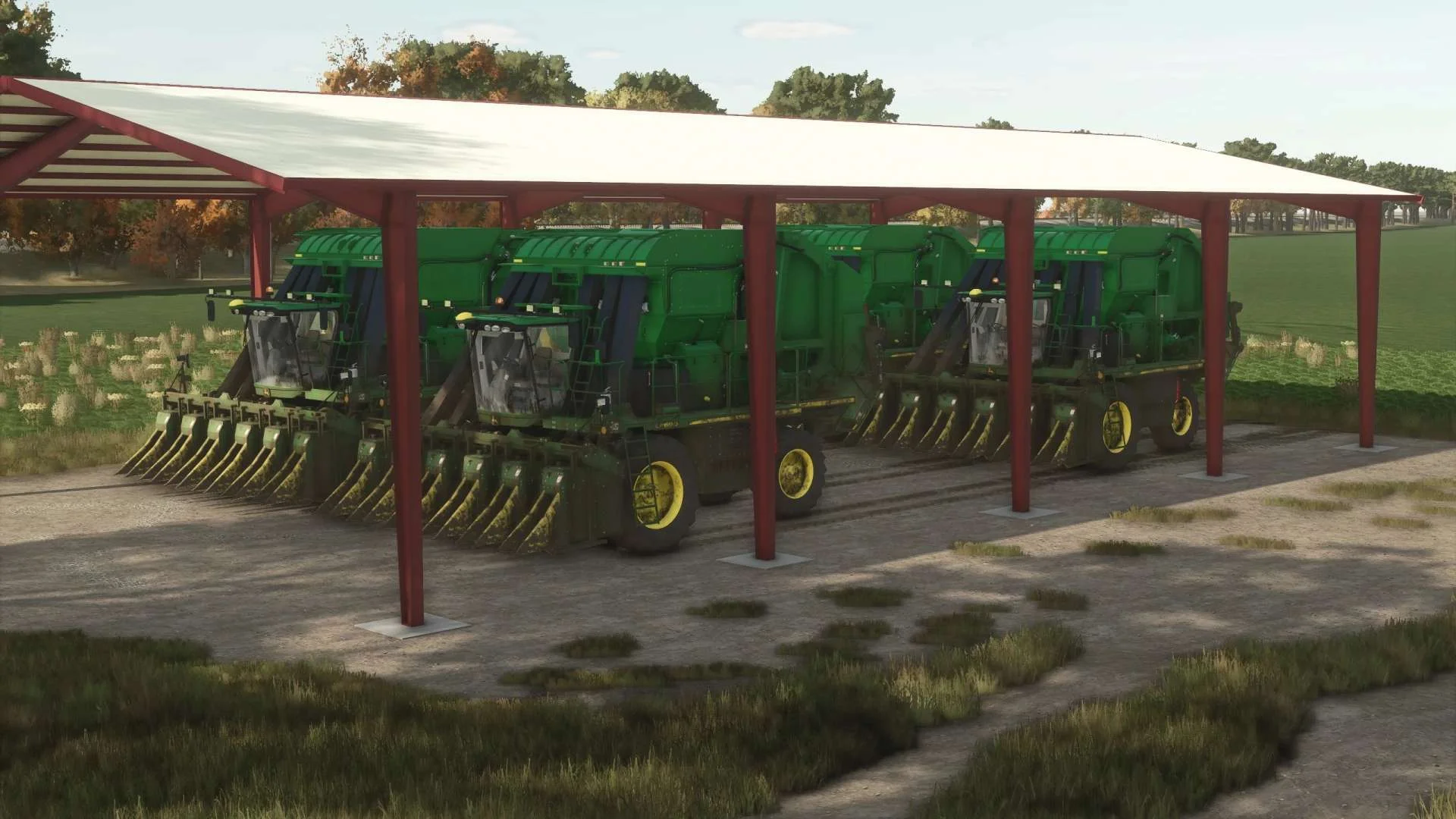 FS25 105×50 Metal Frame Hay Shed v1.0 Objects Mod FS25 Mod Free Download