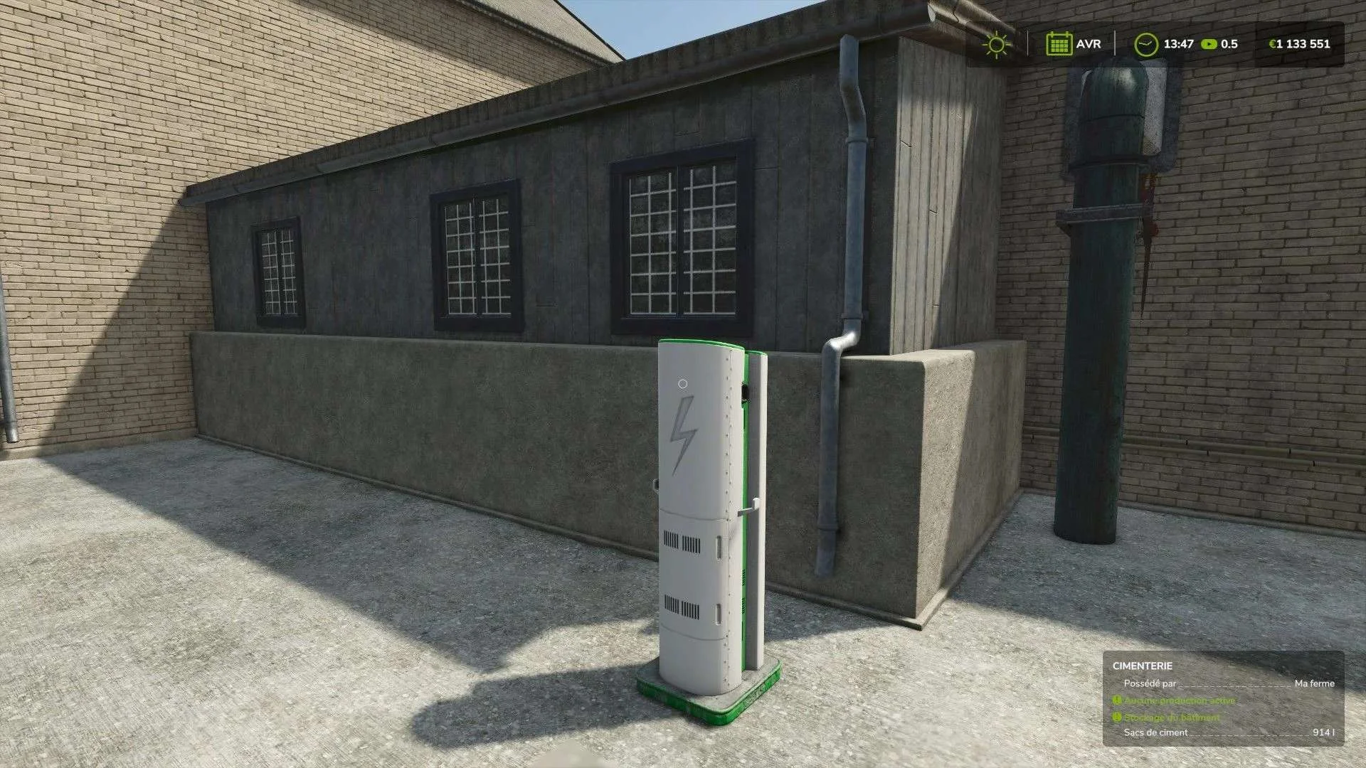FS25 20x faster electric charging station v1.0 Objects Mod FS25 Mod Free Download