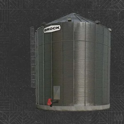 FS25 31k Bushel Brock Grain Bin 31k Bushel v1.0 Objects Mod FS25 Mod Free Download