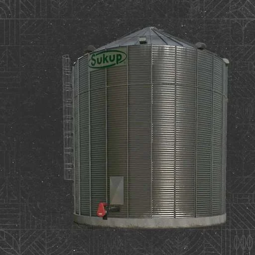FS25 31k Sukup Grain Bin v1.0 Objects Mod FS25 Mod Free Download