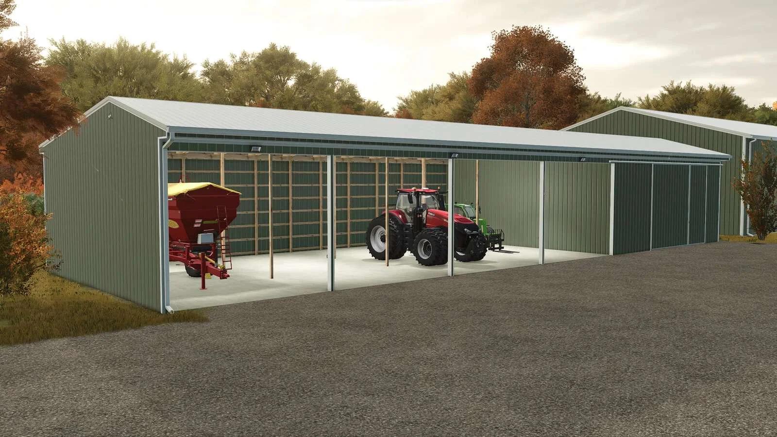 FS25 40×120 Implement Shed v1.0 Objects Mod FS25 Mod Free Download