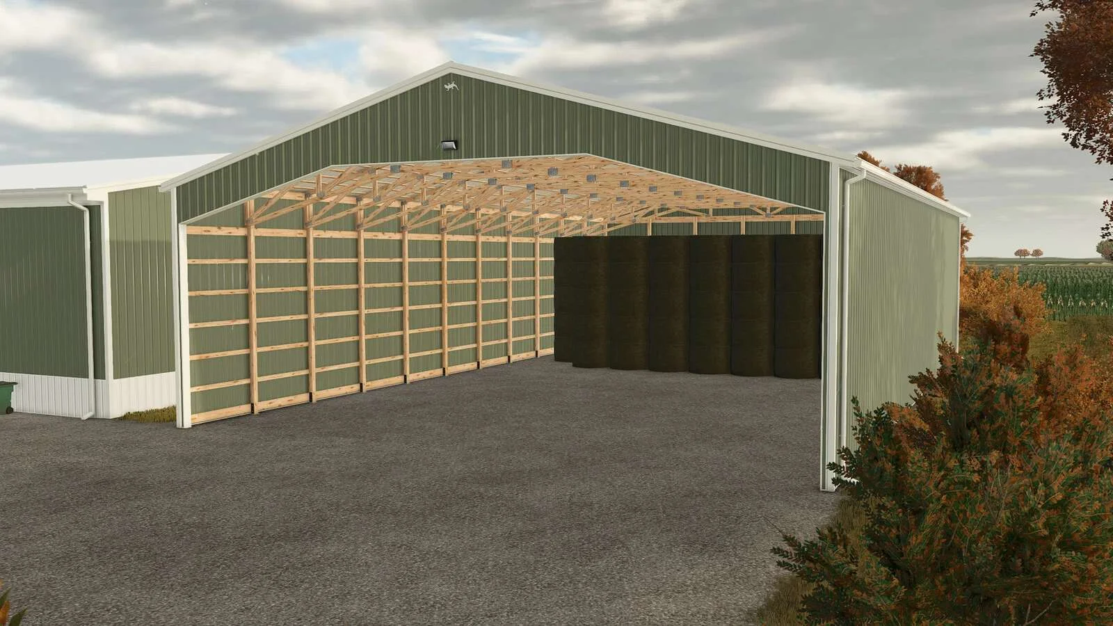 FS25 60×95 Bale Shed Pack v1.0 Objects Mod FS25 Mod Free Download