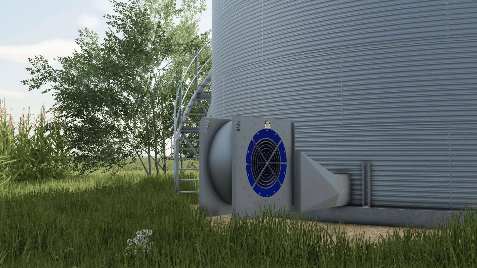 FS25 7 Ring Sukup Grain Bin v1.0 Objects Mod FS25 Mod Free Download