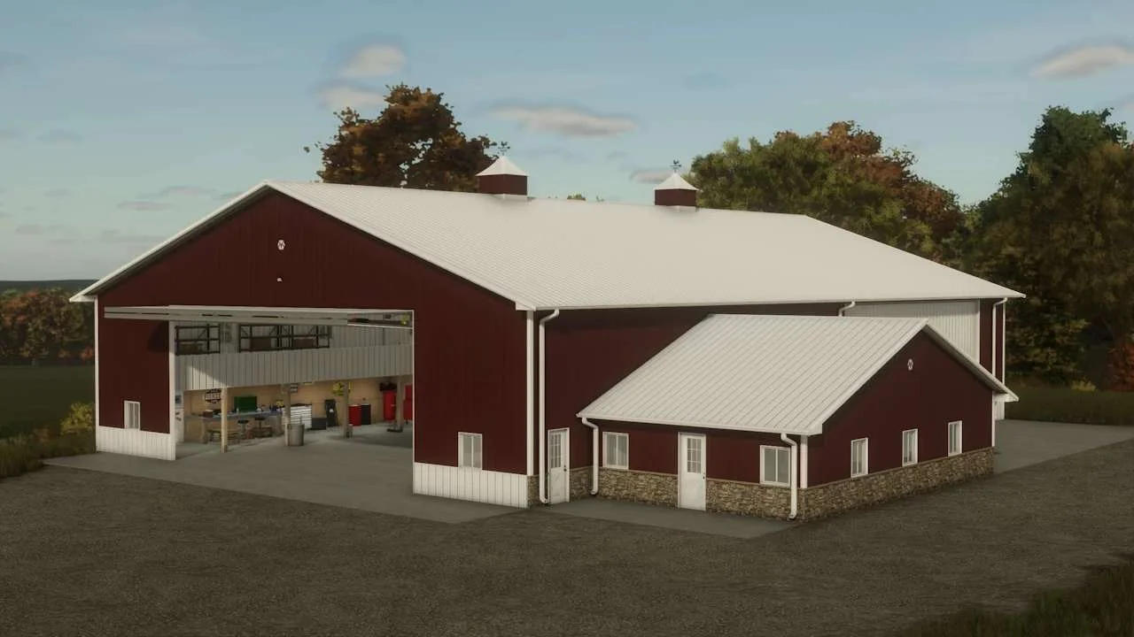 FS25 72×112 Morton Shop v1.0 Objects Mod FS25 Mod Free Download