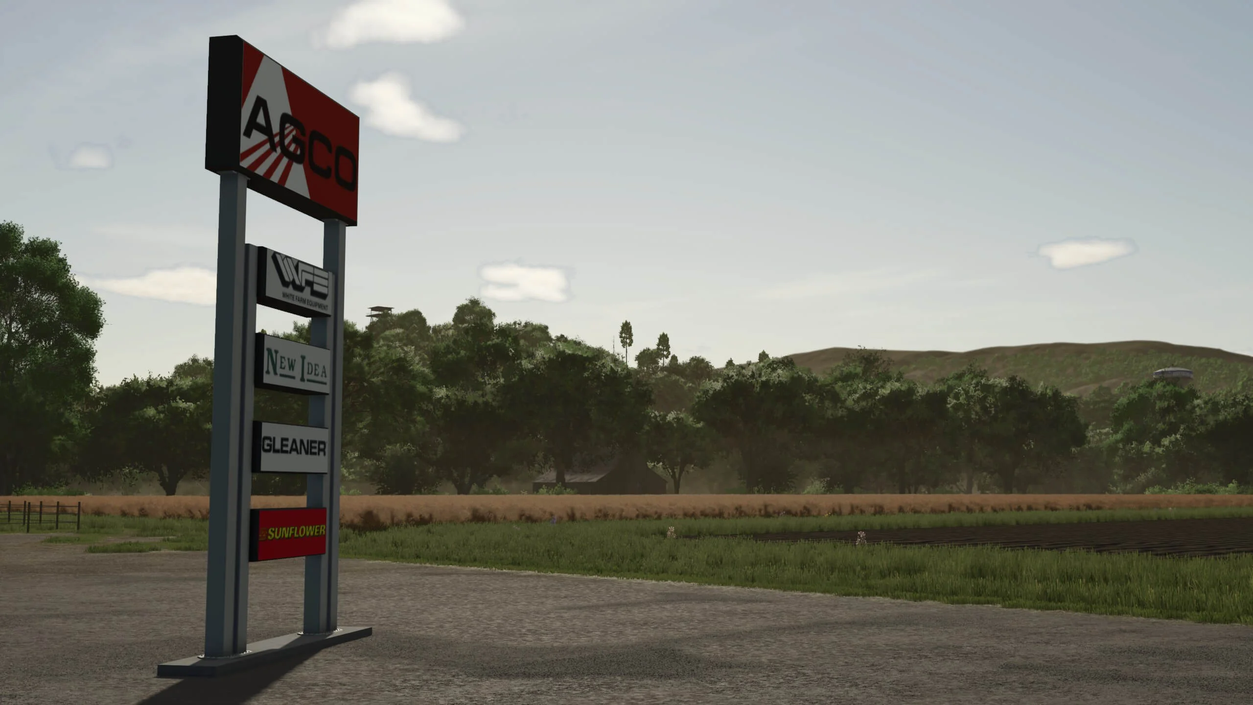 FS25 AGCO Dealer Sign v1.0 Objects Mod FS25 Mod Free Download