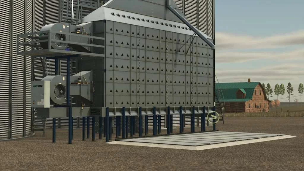 FS25 Agi Flat Bottom Bin Dryer v1.1 Objects Mod FS25 Mod Free Download