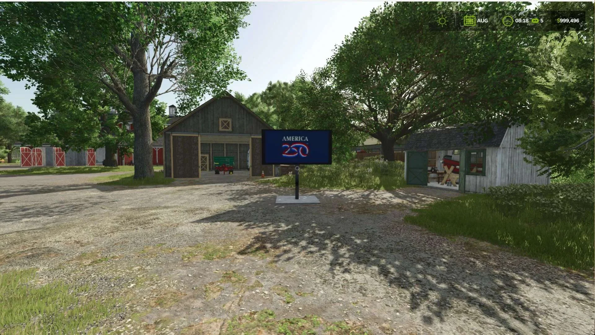 FS25 America 250 Billboard v1.0 Objects Mod FS25 Mod Free Download