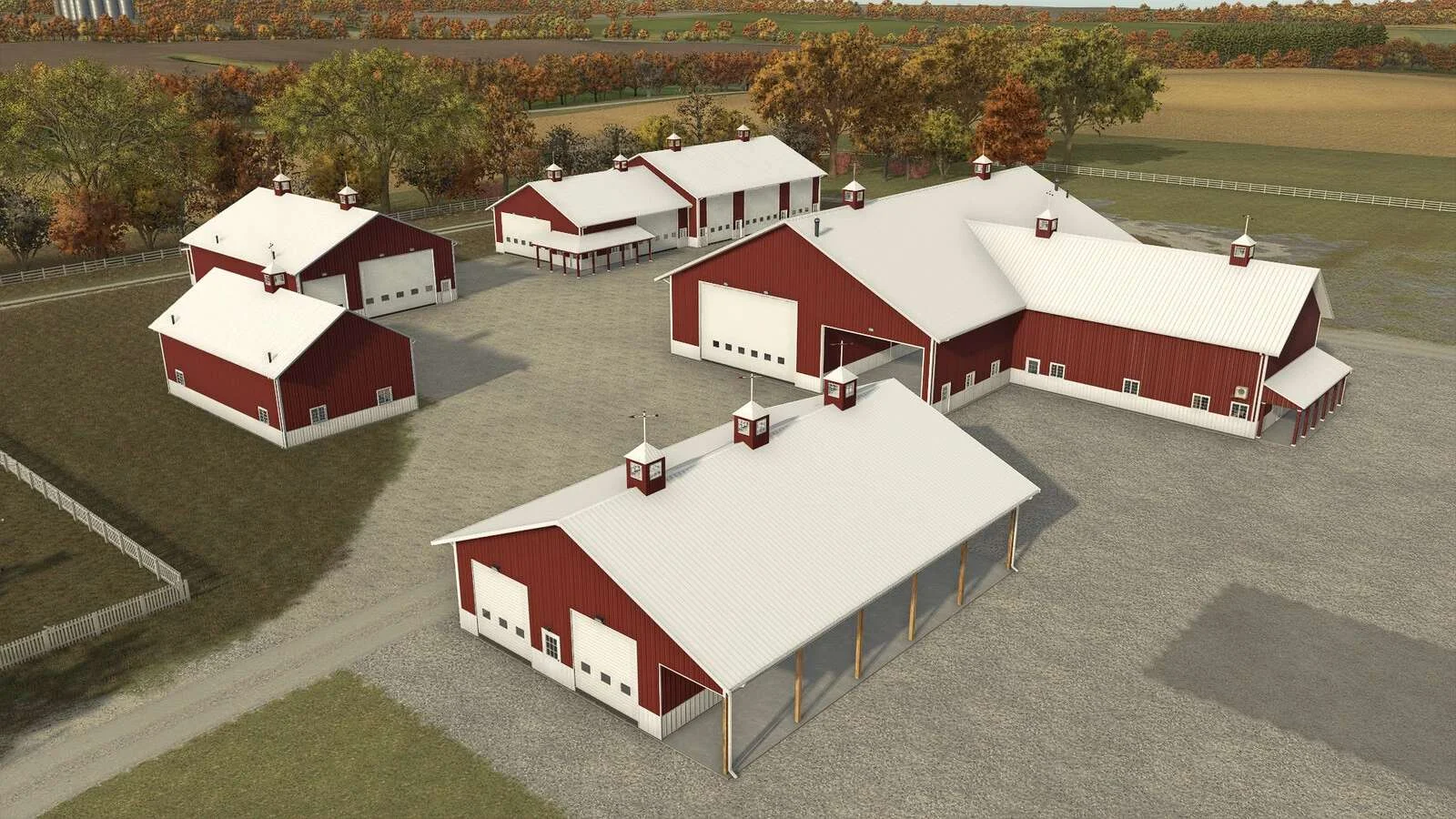 FS25 American Midwest Simple Shed Pack v1.1 Objects Mod FS25 Mod Free Download