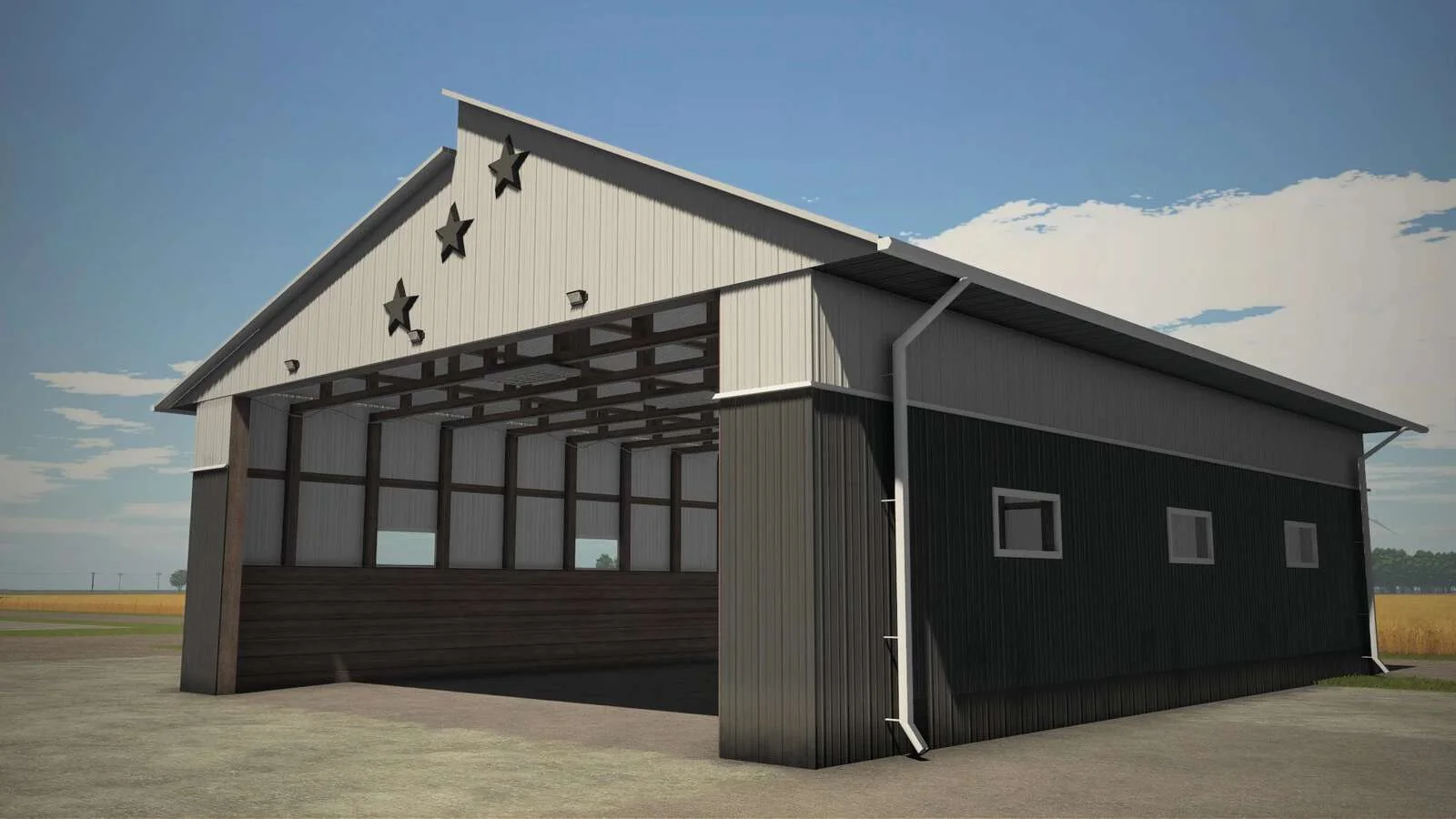 FS25 American Old Garage v1.0 Objects Mod FS25 Mod Free Download