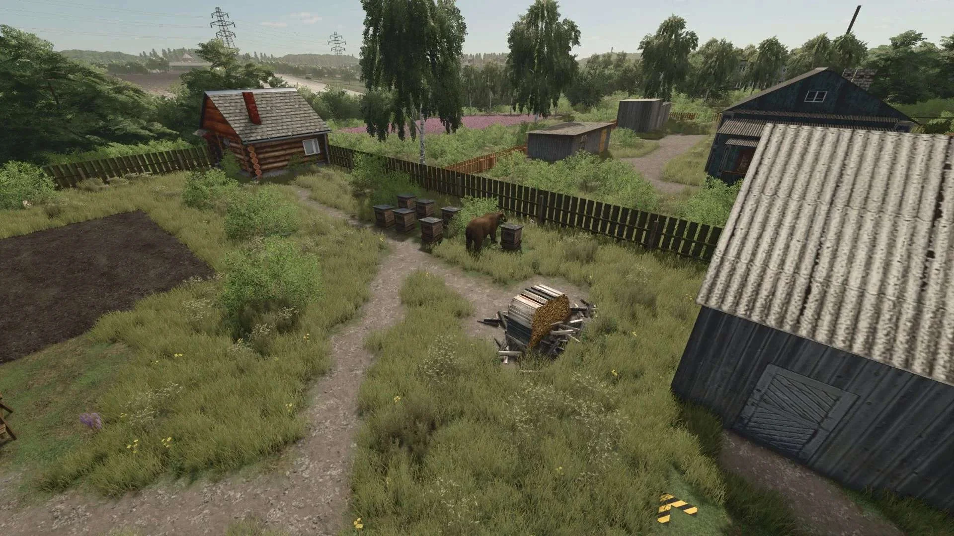 FS25 Animal Pests (Bee Bear) v1.0 Objects Mod FS25 Mod Free Download