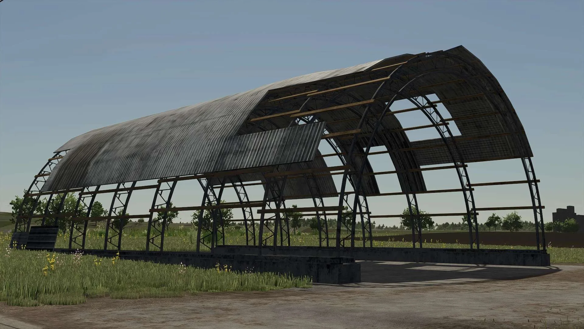 FS25 Arched Sheds Pack v1.0 Objects Mod FS25 Mod Free Download