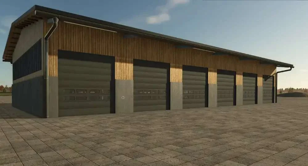 FS25 AustriaModding Drive-through hall v1.0 Objects Mod FS25 Mod Free Download