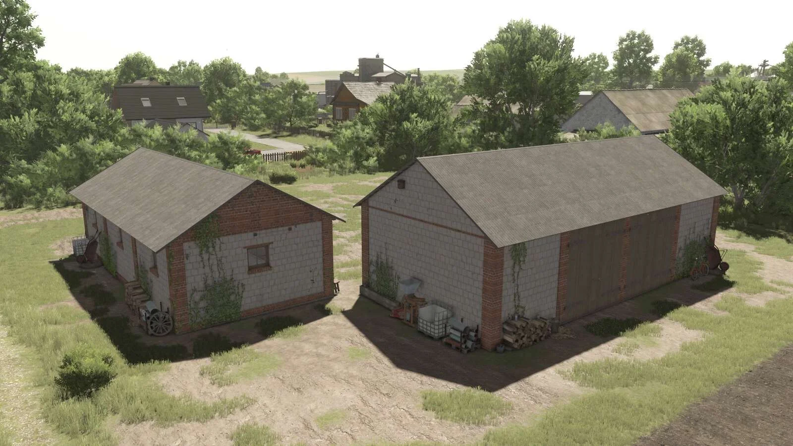 FS25 Barn And Workshop v1.0 Objects Mod FS25 Mod Free Download