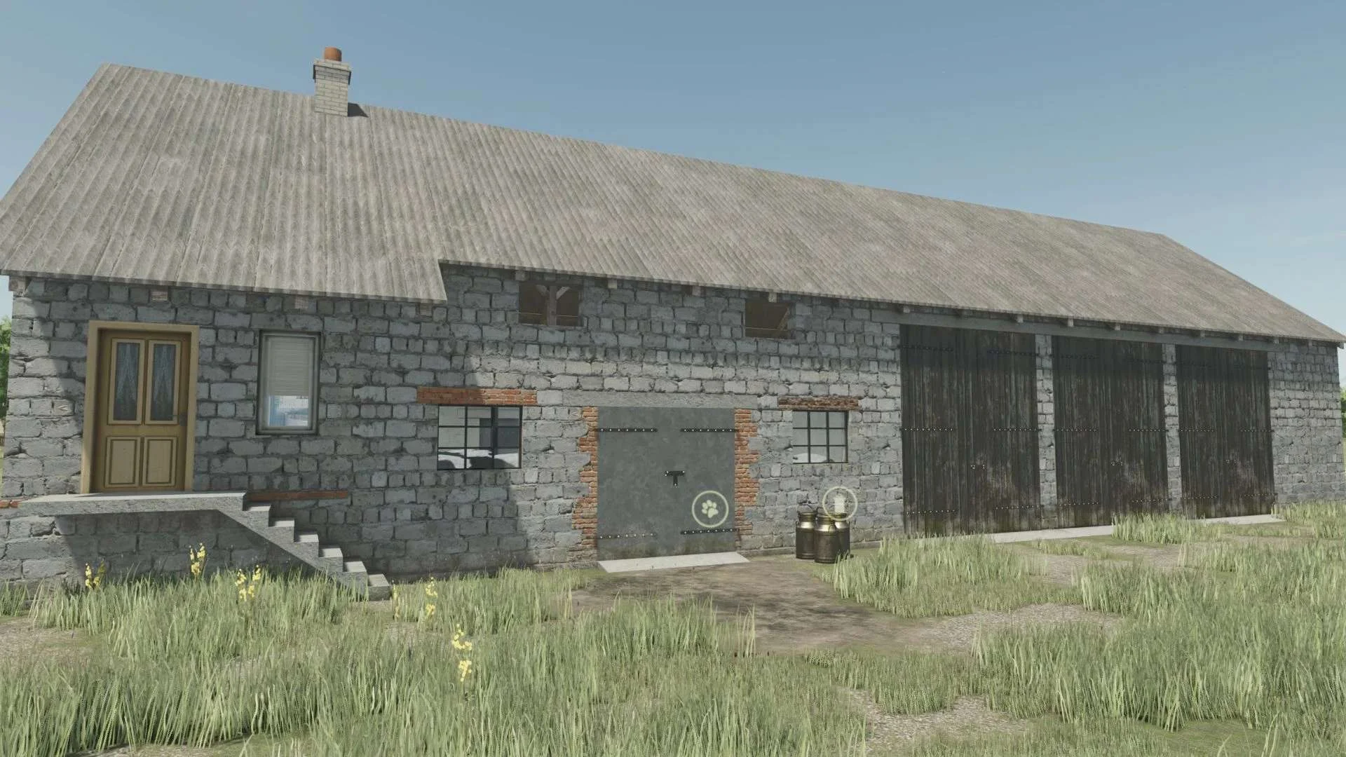 FS25 Barn With Cowshed v1.0 Objects Mod FS25 Mod Free Download
