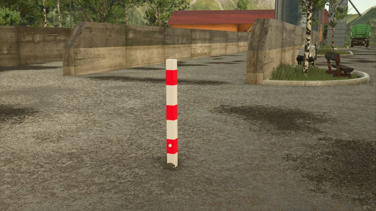 FS25 Barrier Posts V1.0 Objects Mod FS25 Mod Free Download