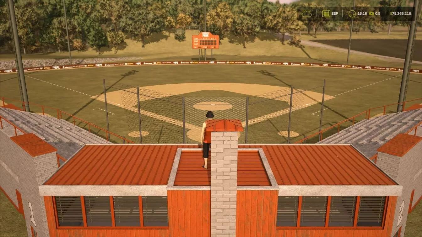 FS25 Baseball Field v1.0 Objects Mod FS25 Mod Free Download