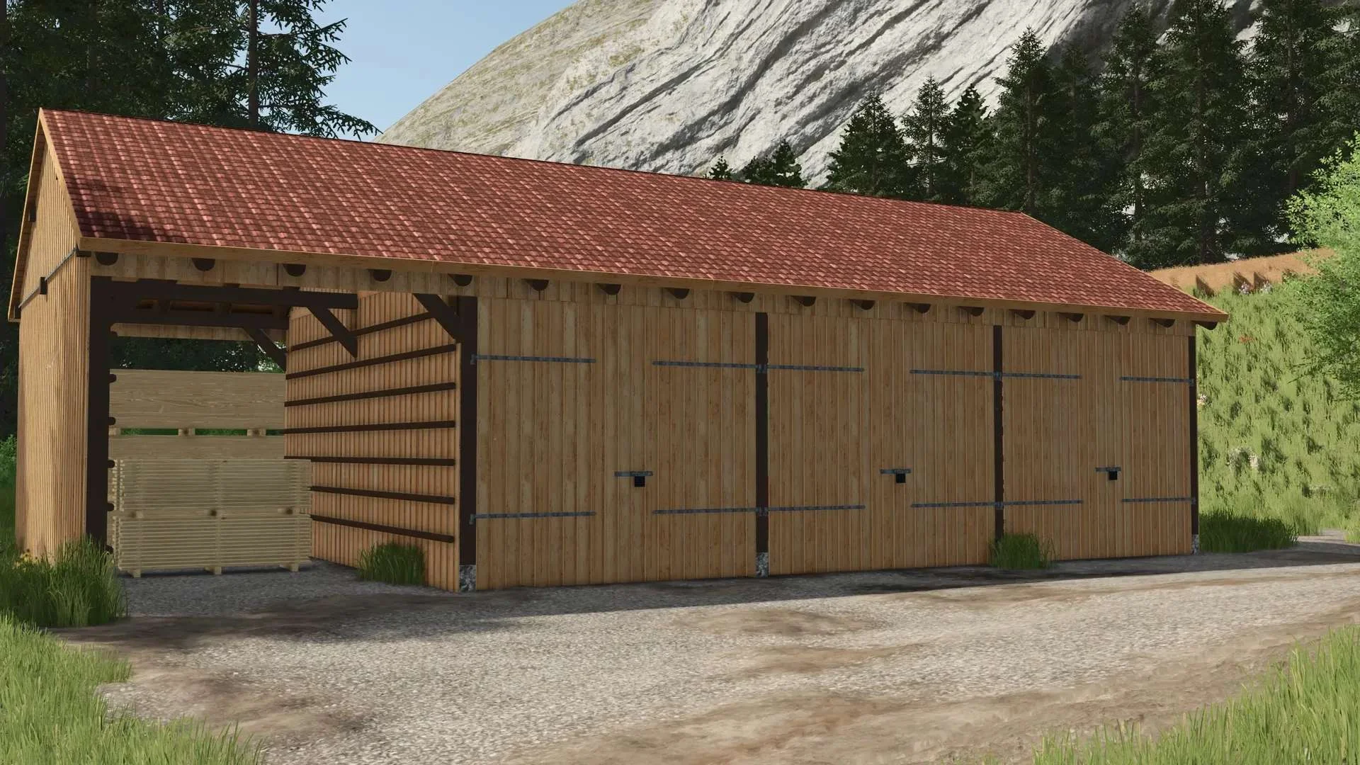 FS25 Bavarian Barn Renovated v1.0 Objects Mod FS25 Mod Free Download
