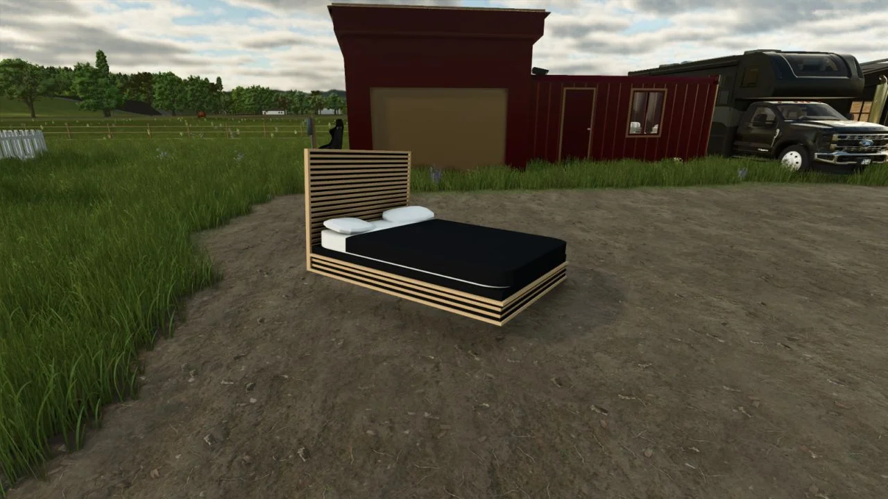 FS25 Bed v1.0 Objects Mod FS25 Mod Free Download