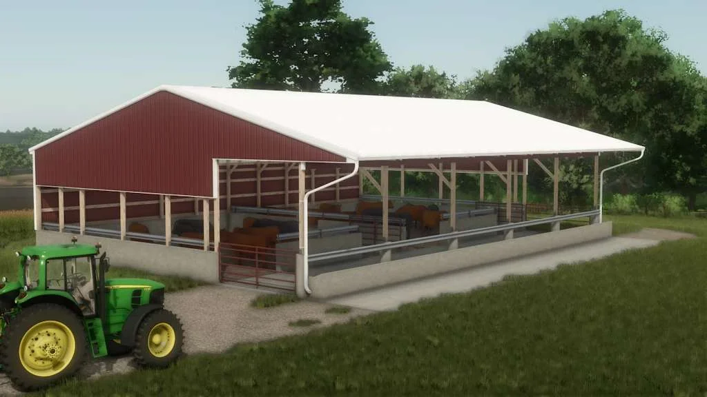 FS25 Bedpack Cattle Shed v1.0 Objects Mod FS25 Mod Free Download