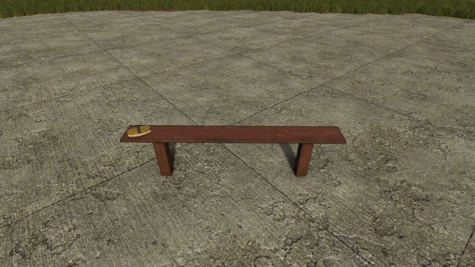 FS25 Bench With Horse Brush Holder v1.0 Objects Mod FS25 Mod Free Download