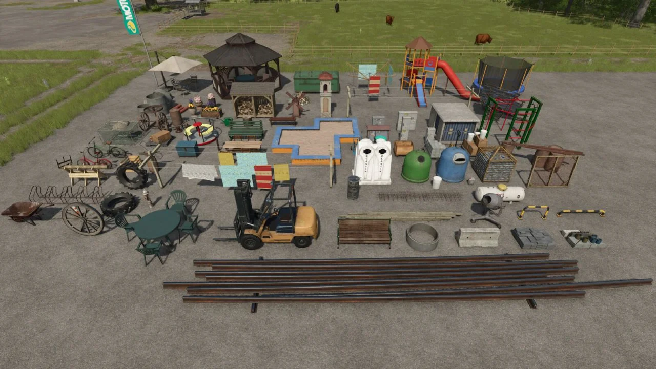 FS25 Big Decoration Package V1.1 Objects Mod FS25 Mod Free Download