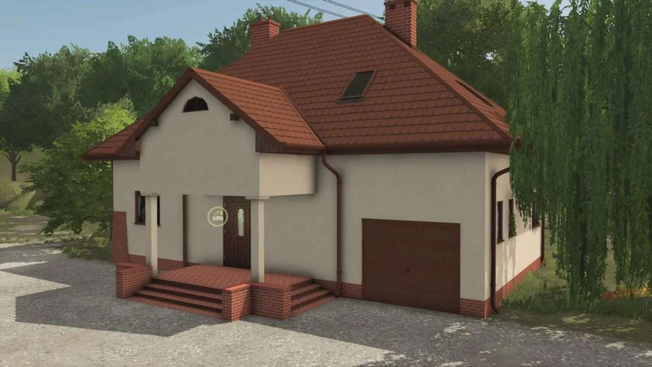FS25 Big Modern House v1.0 Objects Mod FS25 Mod Free Download