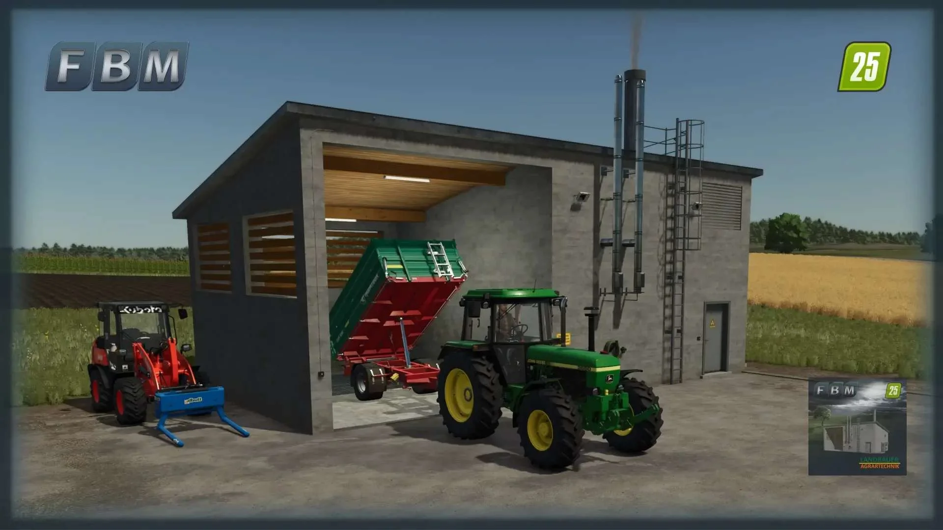 FS25 Biomass Power Plant v1.0 Objects Mod FS25 Mod Free Download