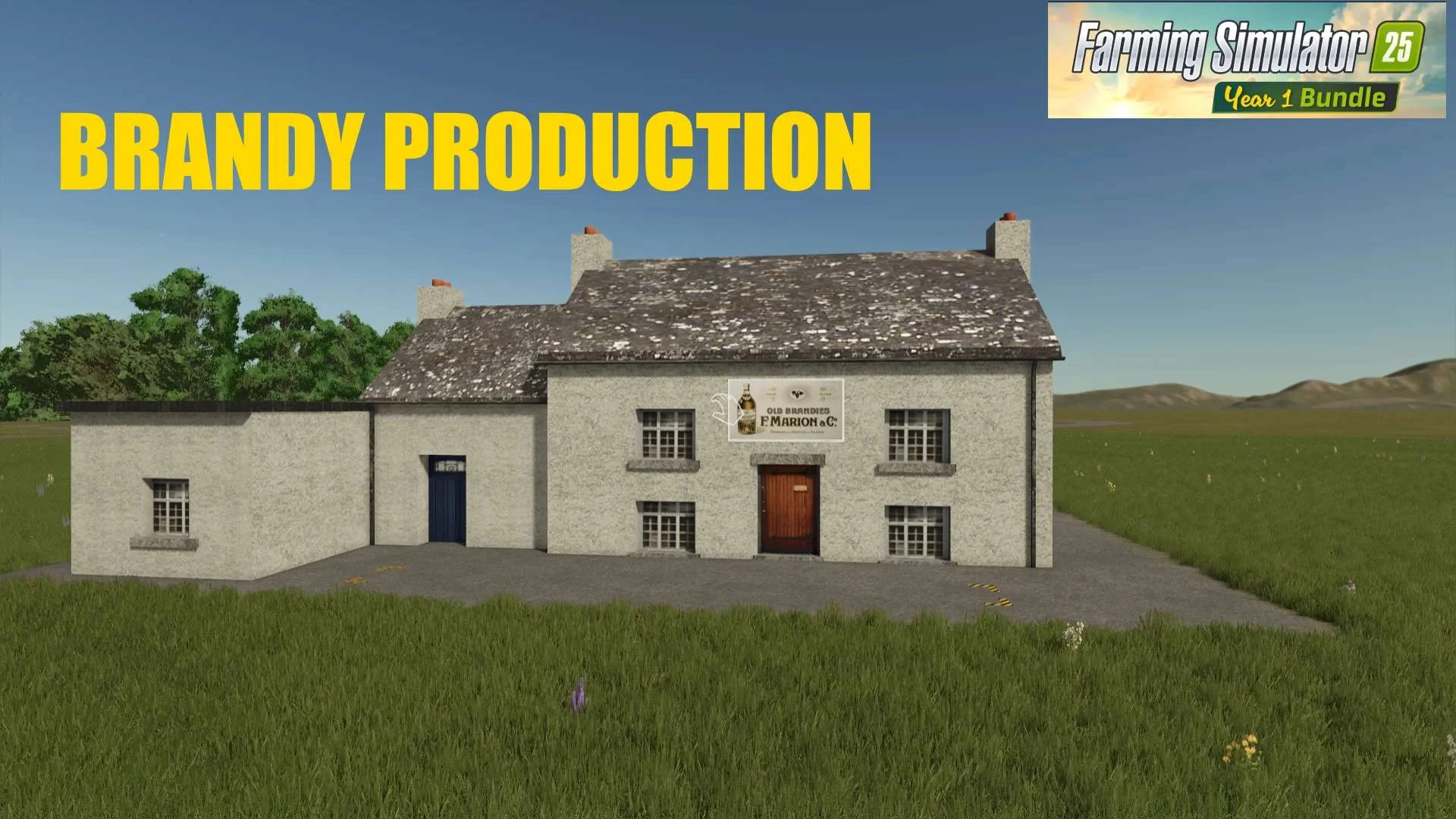 FS25 BRANDY PRODUCTION v1.1 Objects Mod FS25 Mod Free Download