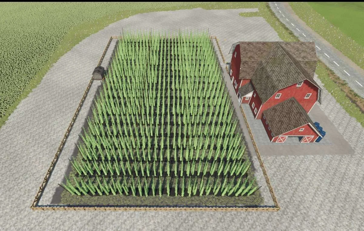 FS25 Brewery with hop plantation v1.0.4 Objects Mod FS25 Mod Free Download