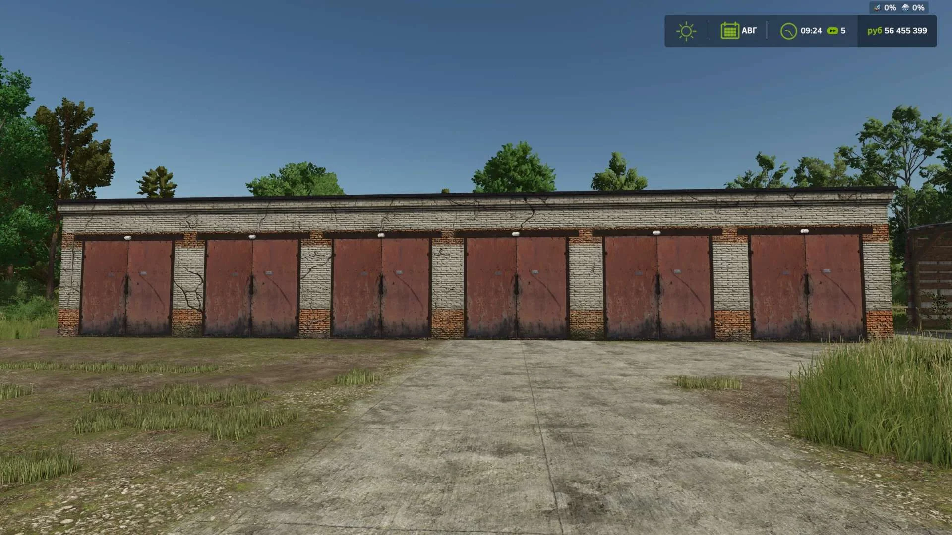 FS25 Brick Old Garage v1.0 Objects Mod FS25 Mod Free Download