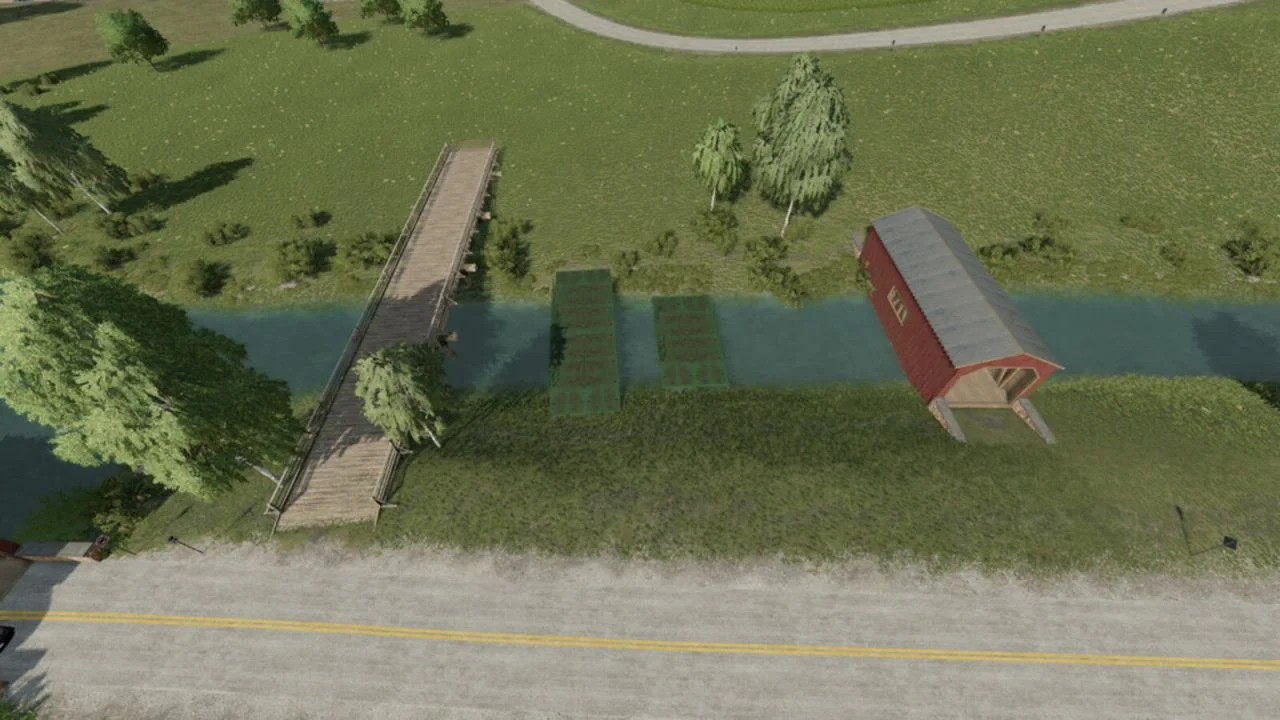 FS25 Bridge Set V1.0 Objects Mod FS25 Mod Free Download
