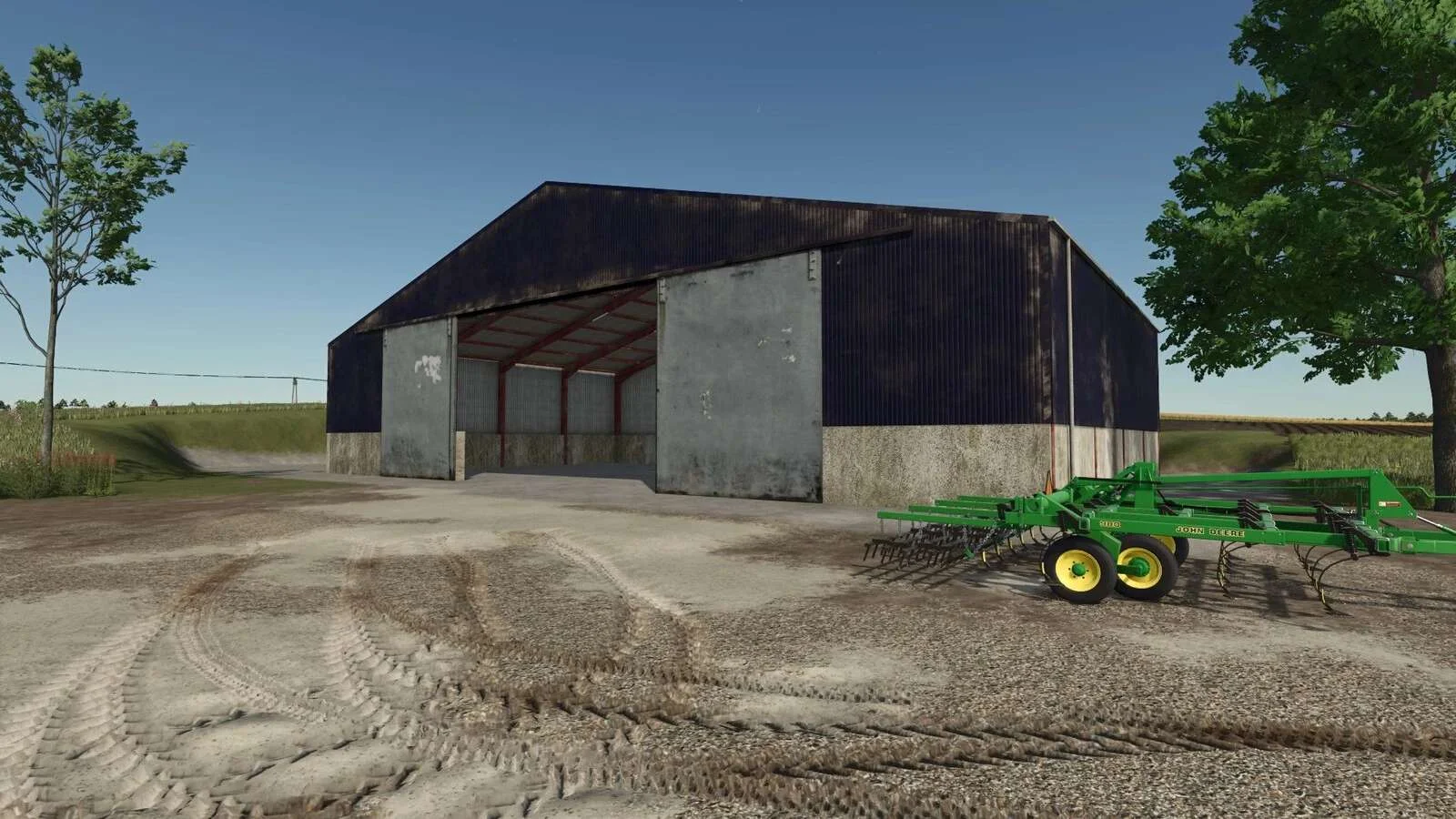 FS25 British Grain Sheds v1.0 Objects Mod FS25 Mod Free Download