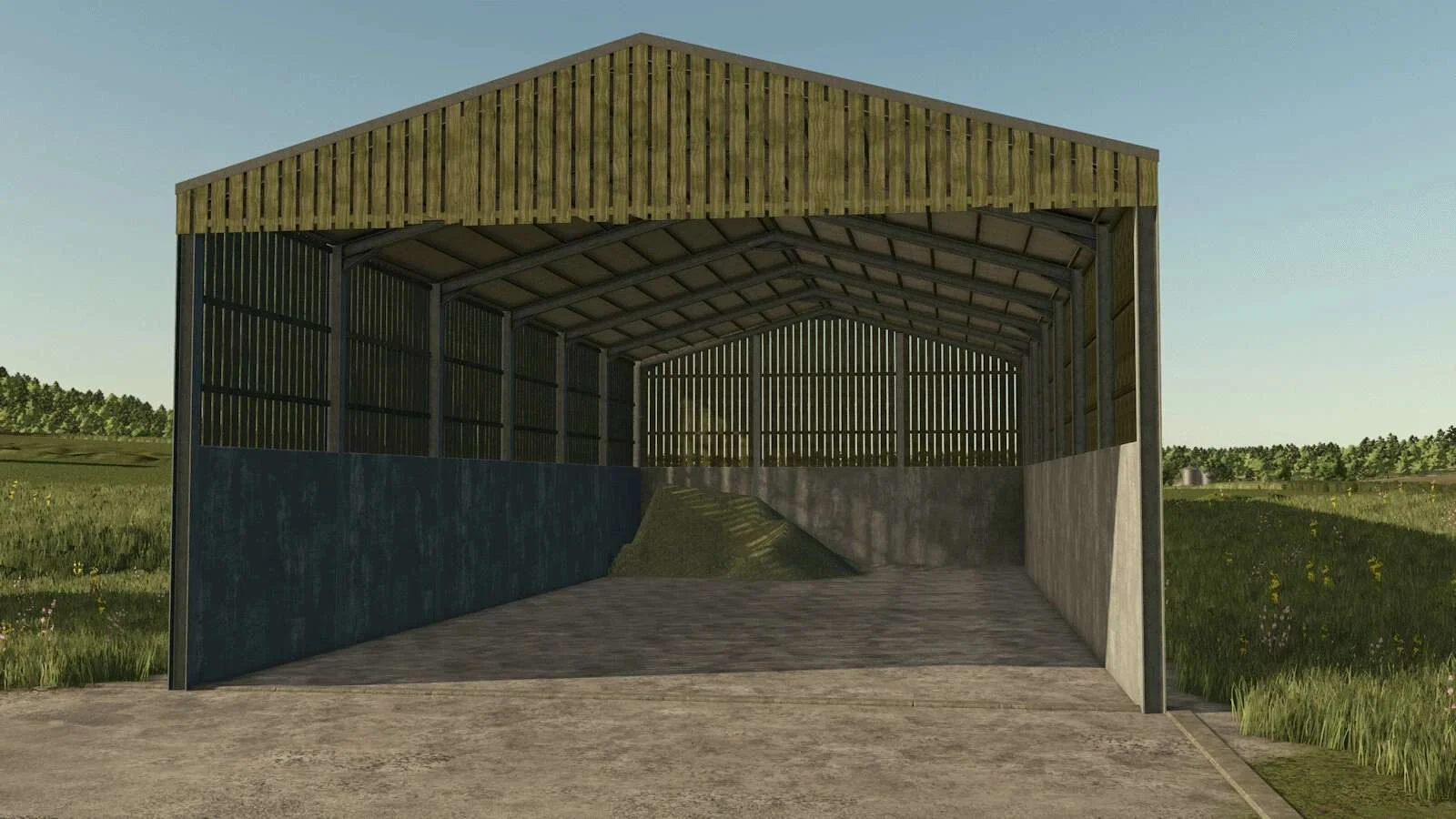 FS25 British Silage Shed v1.0 Objects Mod FS25 Mod Free Download