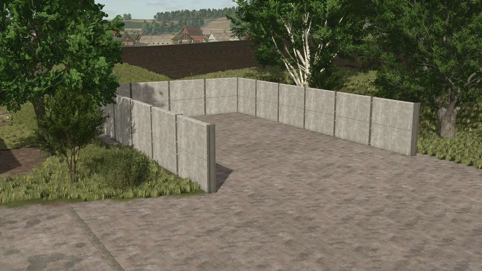 FS25 British style Bunker Silo v1.0 Objects Mod FS25 Mod Free Download
