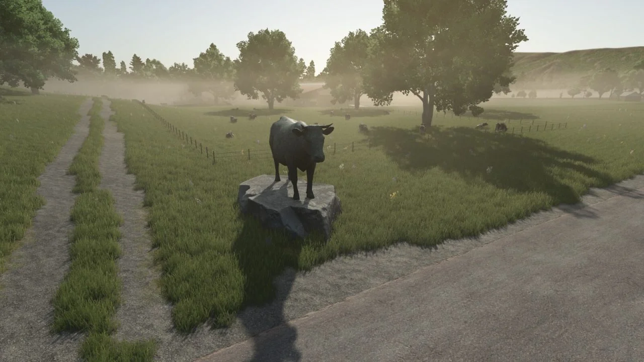 FS25 Bull Statue V1.0 Objects Mod FS25 Mod Free Download