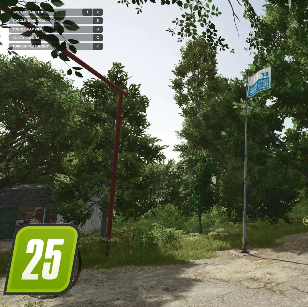 FS25 Canadian Dairy Flag v1.0 Objects Mod FS25 Mod Free Download