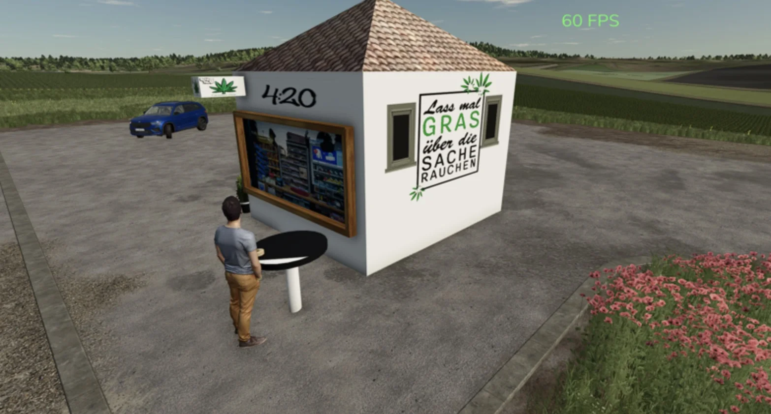 FS25 Cannabis shop deko v1.0 Objects Mod FS25 Mod Free Download
