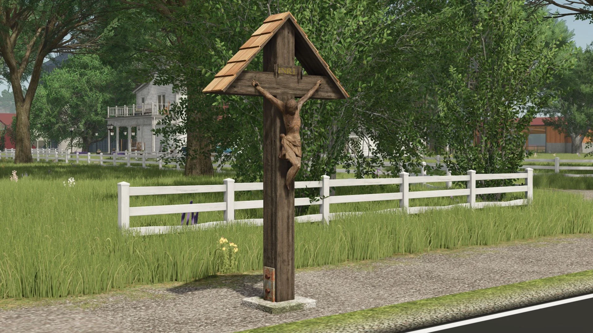 FS25 Catholic cross V1.0 Objects Mod FS25 Mod Free Download