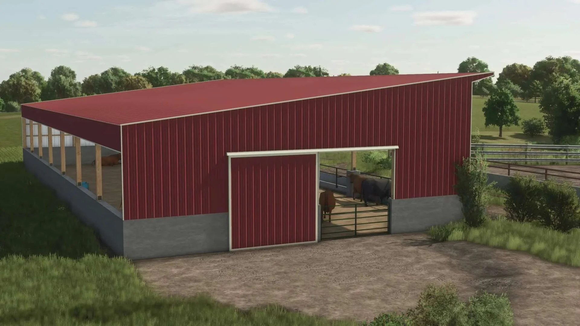 FS25 Cattle barn v1.0 Objects Mod FS25 Mod Free Download