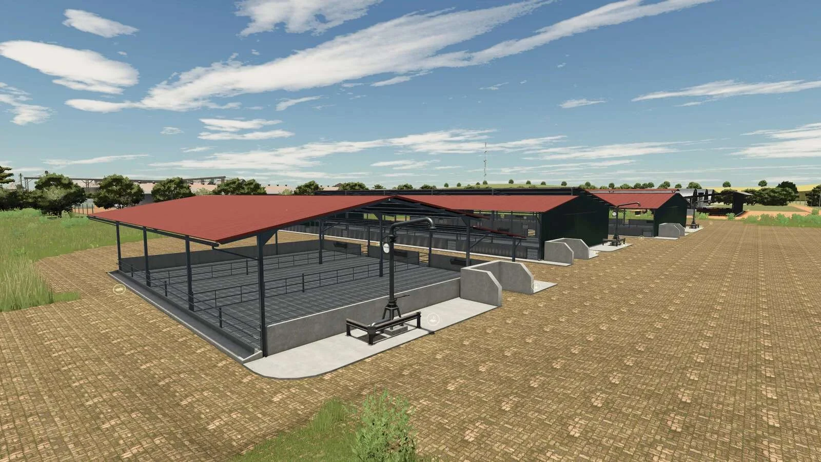 FS25 Cattle Pens For Beef Cattle v1.0 Objects Mod FS25 Mod Free Download