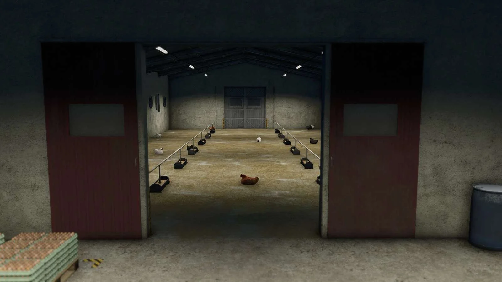 FS25 Chicken Coop 31×12 v1.0 Objects Mod FS25 Mod Free Download