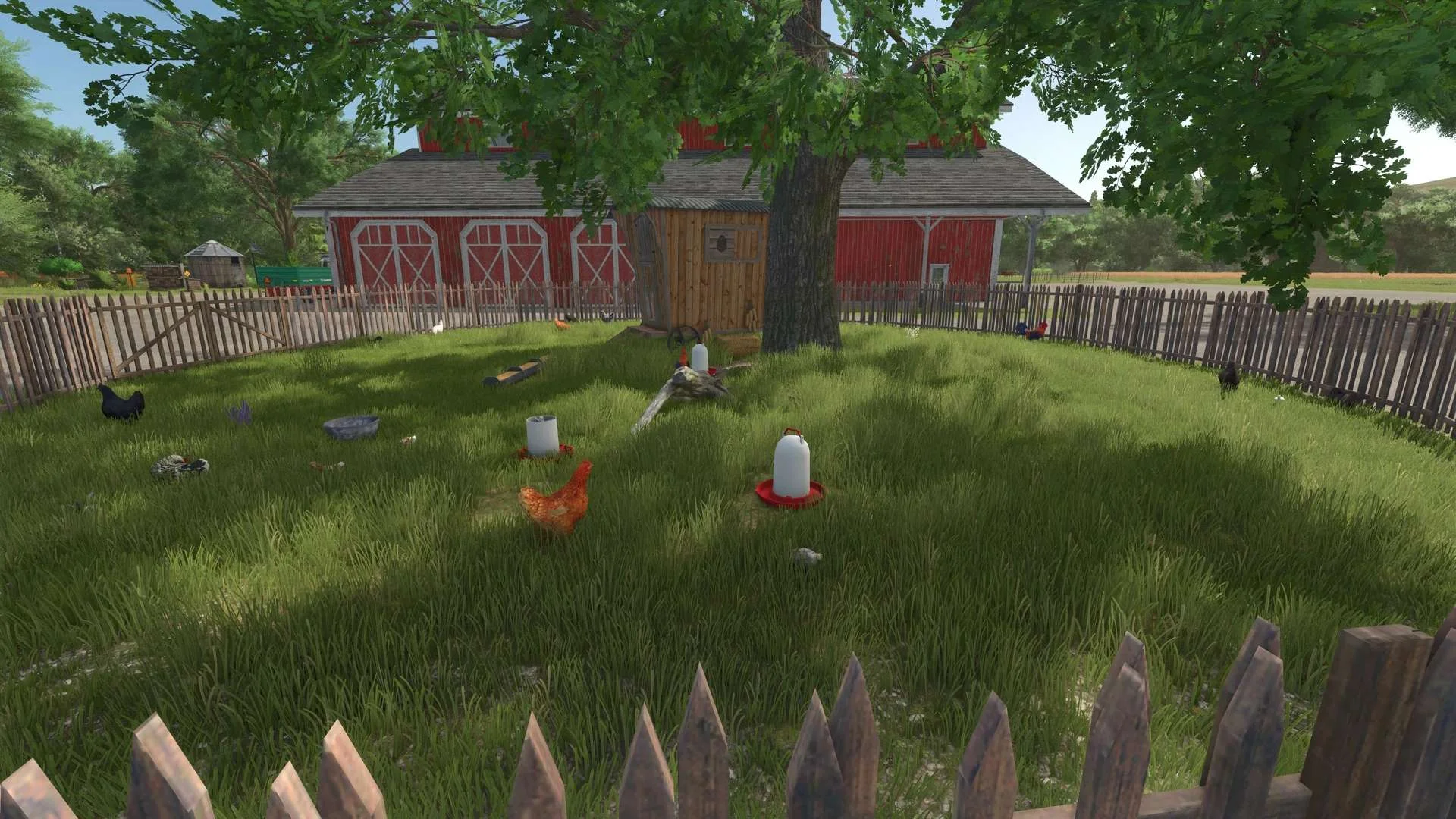 FS25 Chickens with fences v1.0.0.1 Objects Mod FS25 Mod Free Download
