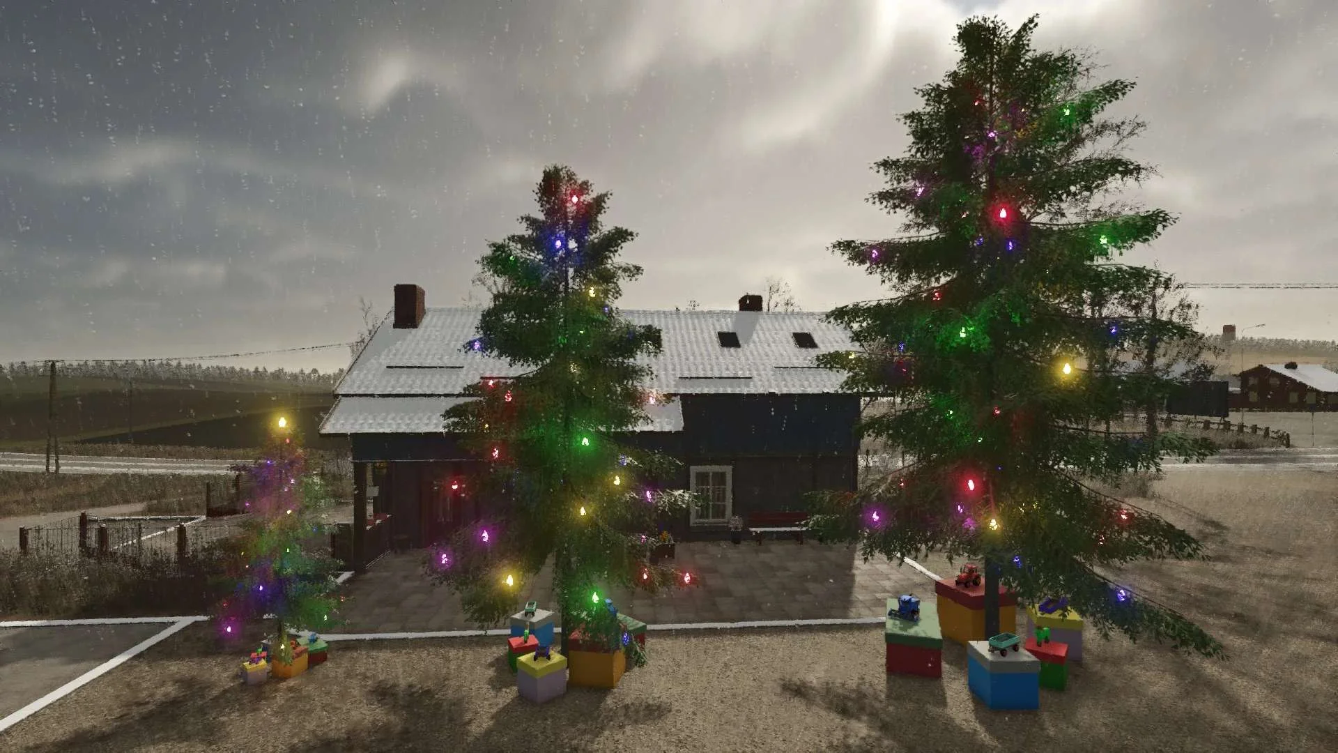 FS25 Christmas Tree Pack v1.0 Objects Mod FS25 Mod Free Download