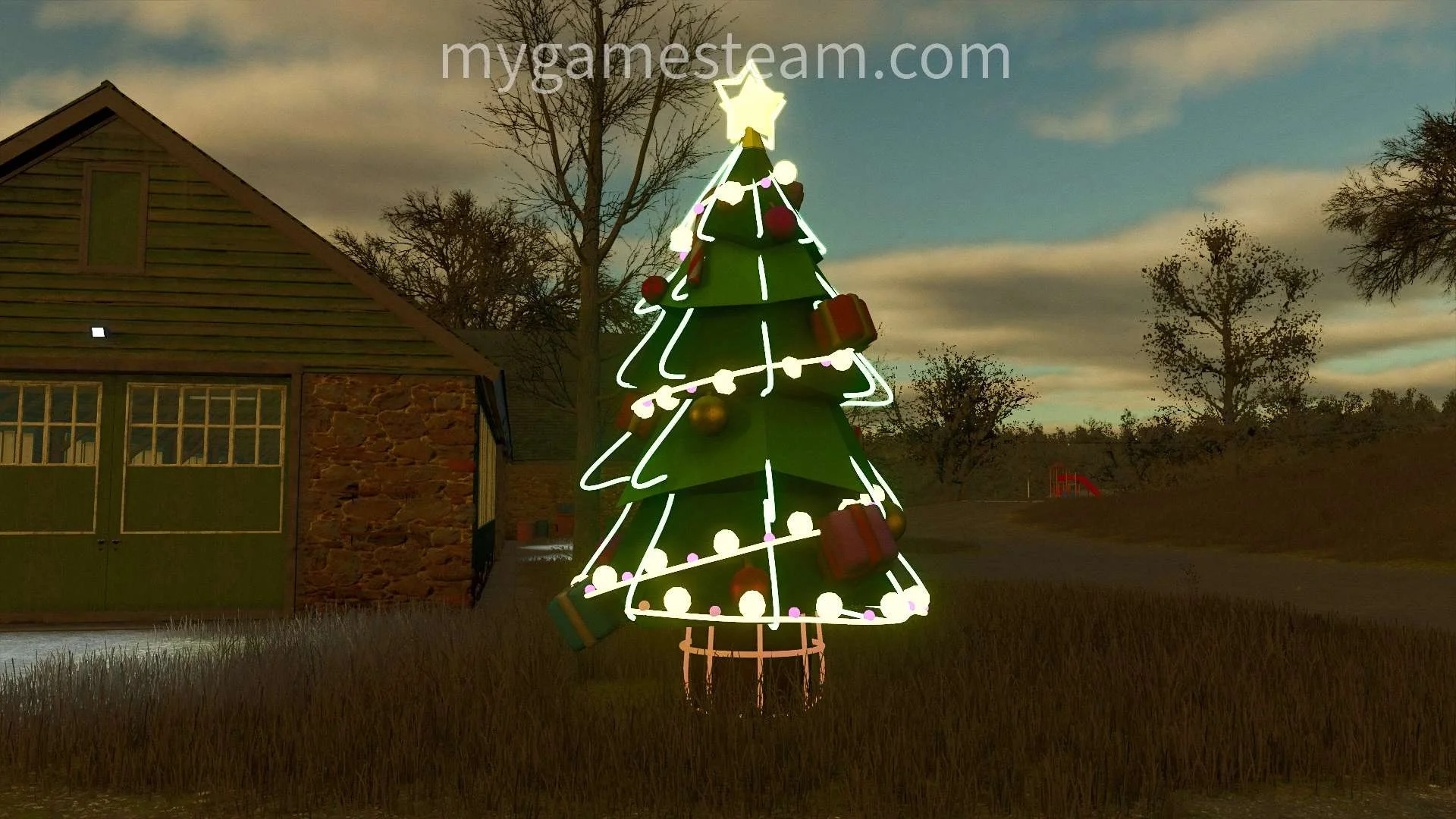 FS25 Christmas Tree v1.0 Objects Mod FS25 Mod Free Download