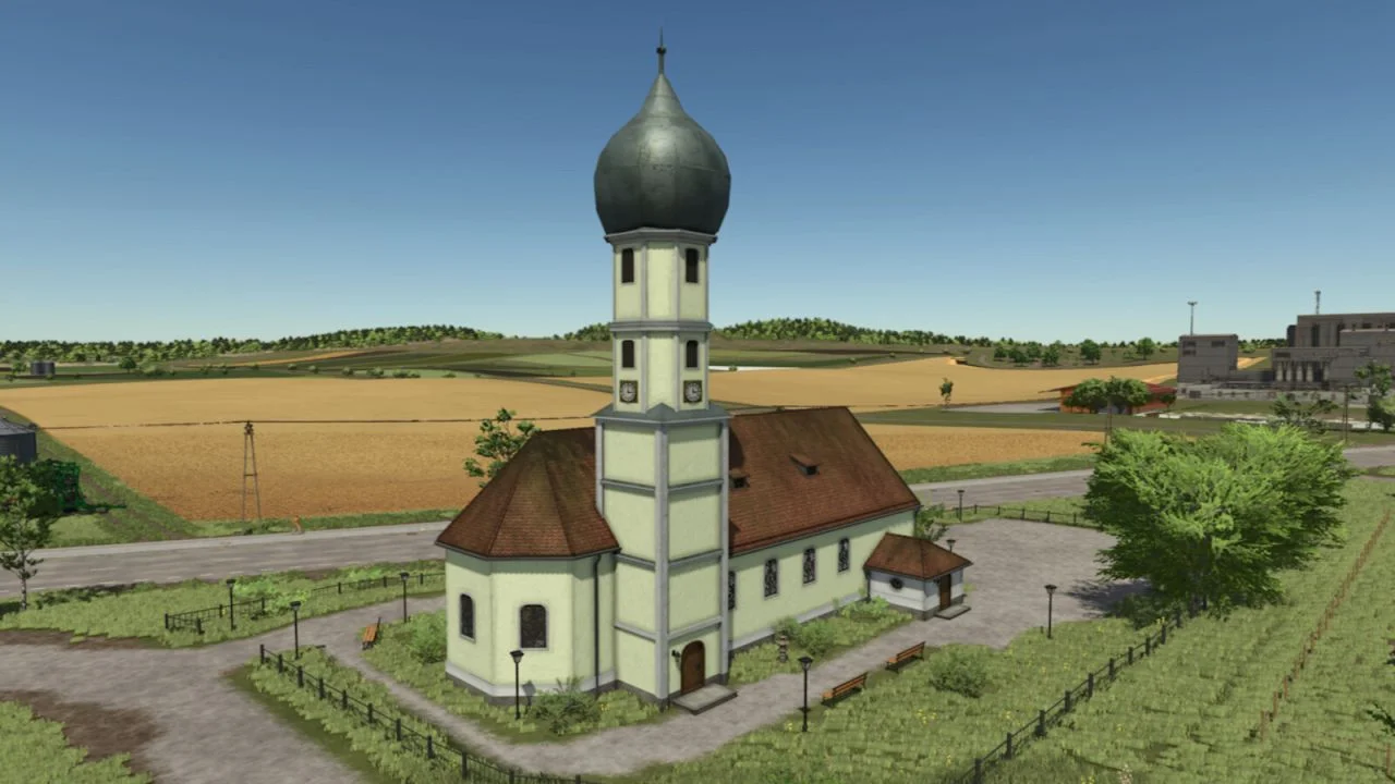 FS25 Church Schondorf V1.0 Objects Mod FS25 Mod Free Download